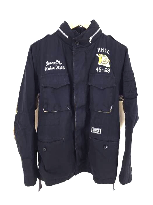 NEIGHBORHOOD（ネイバーフッド） M-65.LEO/C-JKT スーベニア刺繍ヒョウ柄切替ジャケット メンズ アウター