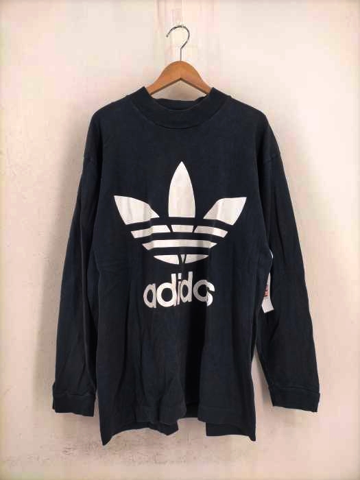 adidas（アディダス） 80年代 トレフォイルロゴ後期 モックネックカットソー メンズ トップス
