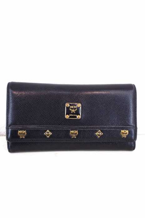 MCM (エムシーエム) レザーロングウォレット 長財布 レディース ファッション雑貨