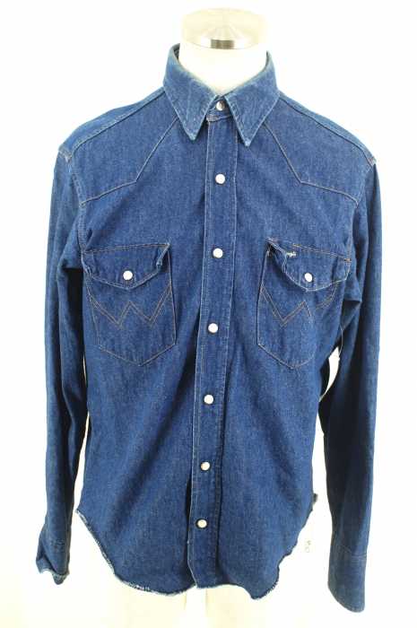 Wrangler (ラングラー) USA製 デニムウェスタンシャツ メンズ トップス