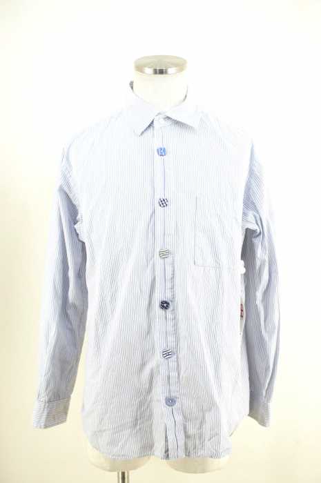 MORIKAGE SHIRT KYOTO （モリカゲシャツキョウト） デザインボタンストライプシャツ メンズ トップス