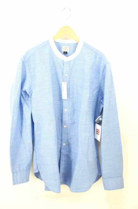 J.CREW （ジェイクルー） ストライプ柄バンドカラーシャツ メンズ トップス