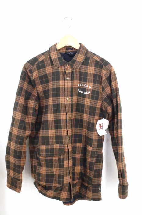 VOLCOM（ヴォルコム） チェック柄シャツジャケット キルティングシャツ メンズ アウター