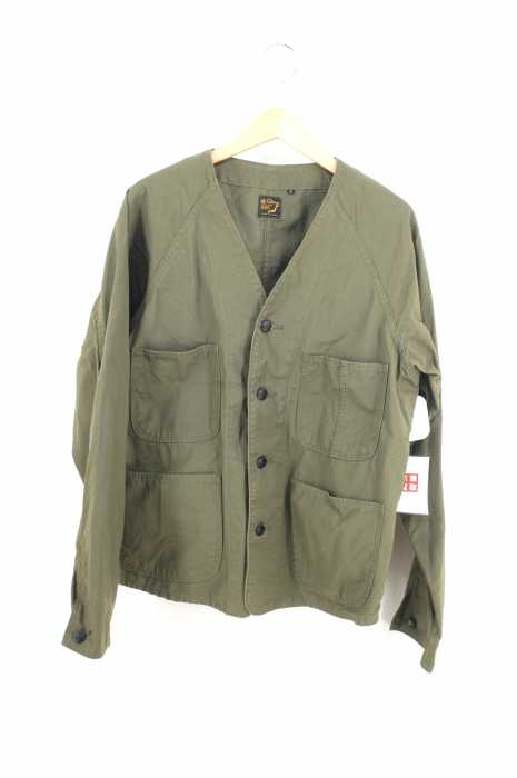 orSlow ノーカラージャケット orSlow （オアスロウ） コットンリップストップ4パッチポケット