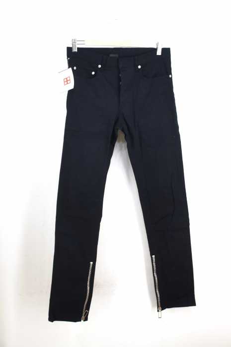 Dior HOMME (ディオールオム) 09AW裾ジップアップボタンフライスキニーパンツ メンズ パンツ
