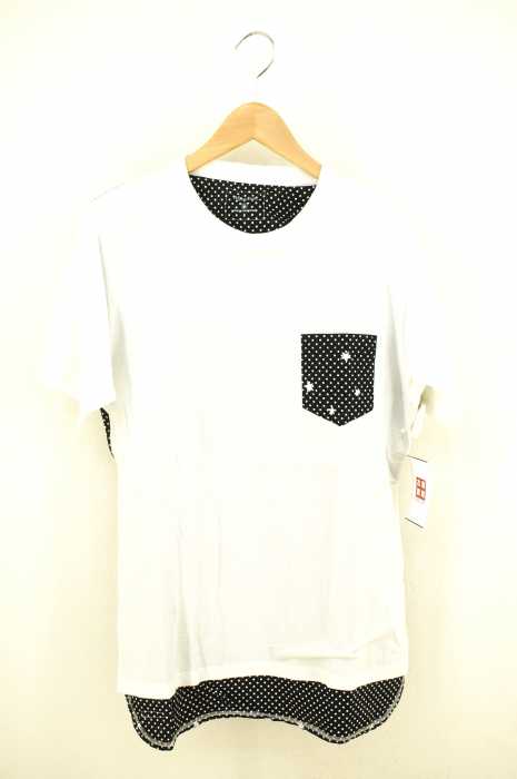 uniform experiment × Whiteline（ユニフォームエクスぺリメント × ホワイトライン） バック切替クルーネックTee メンズ トップス