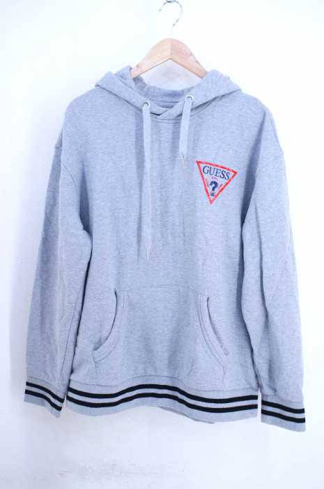 GUESS（ゲス） ロゴプリントプルオーバーパーカー メンズ トップス