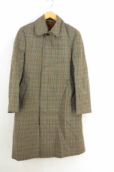AQUASCUTUM （アクアスキュータム） グレンチェックバルマカーンコート メンズ アウター