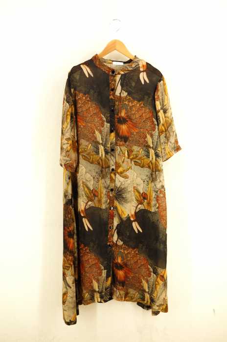 USED古着  （ユーズドフルギ） vieo スカーフ柄シャツワンピース マキシワンピース レディース ワンピース