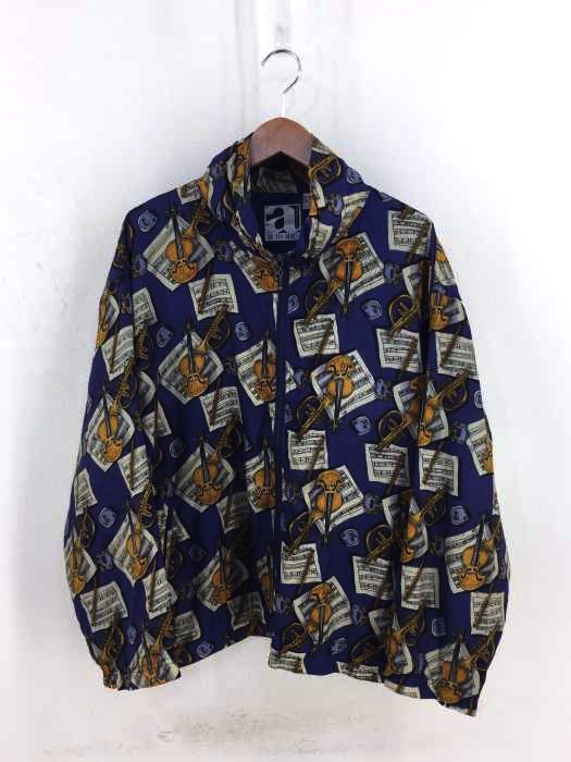 ac-tiv-ology（フルギ） 総柄シルクブルゾン メンズ アウター