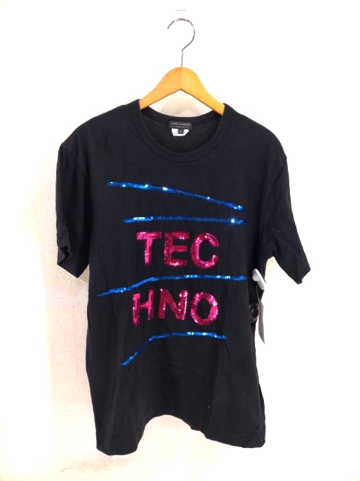 COMME des GARCONS HOMME PLUS（コムデギャルソンオムプリュス） 18SS スパンコール装飾クルーネックTシャツ メンズ トップス