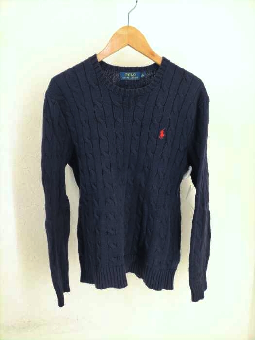 POLO RALPH LAUREN（ポロラルフローレン） ケーブル編みコットンニット メンズ トップス