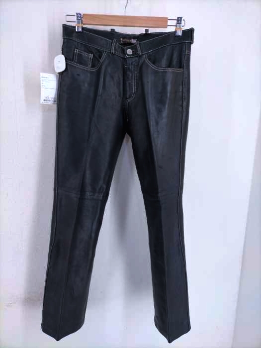 PREVIEW MILANO（） レザー 5ポケット センタープレスパンツ メンズ パンツ