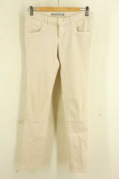 SASQUATCHfabrix. (サスクワァッチファブリックス) 12SS 膝パッチ刺繍ストレッチスキニーパンツ メンズ パンツ