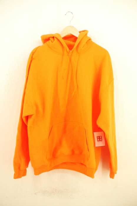 GILDAN（） プルオーバーパーカー ネオンオレンジ メンズ トップス
