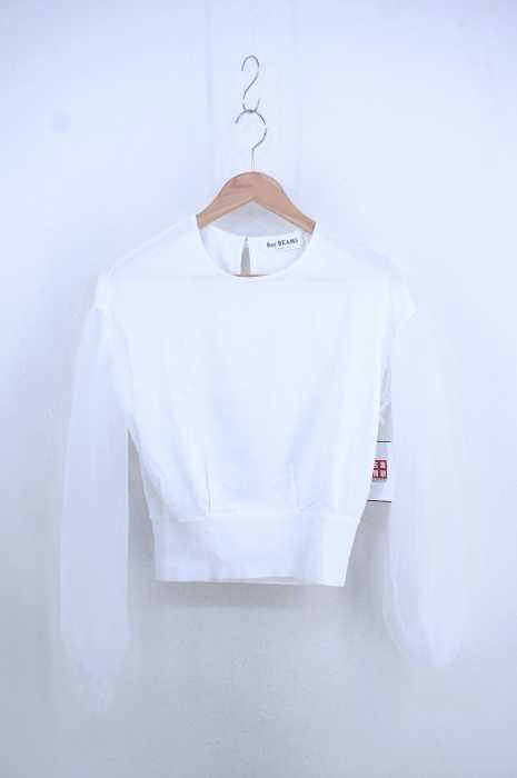 Ray BEAMS （レイビームス） 19SS チュールシアースリーブ プルオーバー レディース トップス