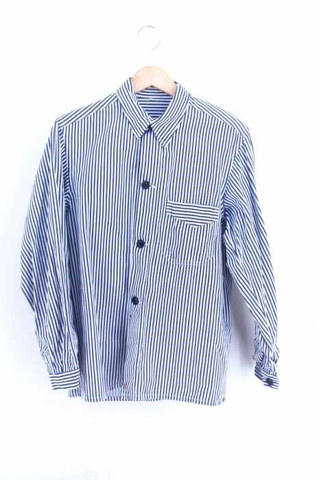 USED古着 (ユーズドフルギ) ヒッコリーユーロワークジャケット メンズ アウター