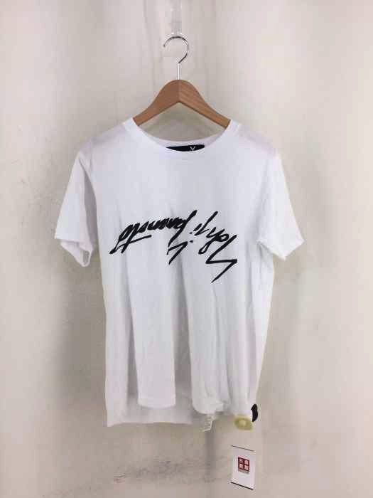 Ground Y(グラウンド ワイ) 17SS 逆さヨウジ クルーネックプリントTシャツ メンズ トップス