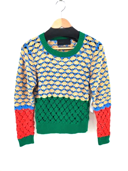 AKIRA NAKA(アキラナカ) Crochet graphic knit ロシェット グラフィック ニット レディース トップス