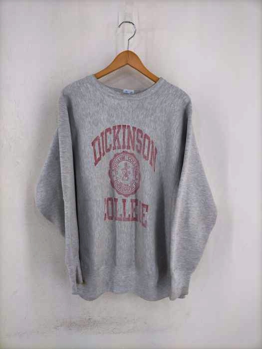 Champion（チャンピオン） 90s 刺繍タグ 前期 USA製 REVERSE WEAVE DICKINSON COLLEGE 染込三段プリント メンズ トップス