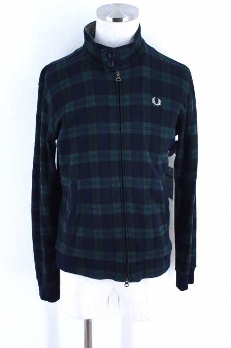 FRED PERRY (フレッドペリー) スタンドカラージップアップチェックジャケット メンズ アウター