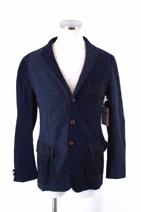 UNITED ARROWS green label relaxing (ユナイテッドアローズグリーンレーベルリラクシング) 切替くるみボタンウールテーラードジャケット メンズ アウター