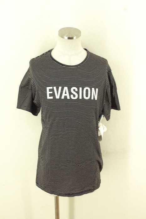 RAF SIMONS （ラフシモンズ） EVASION　プリントボーダーTシャツ メンズ トップス