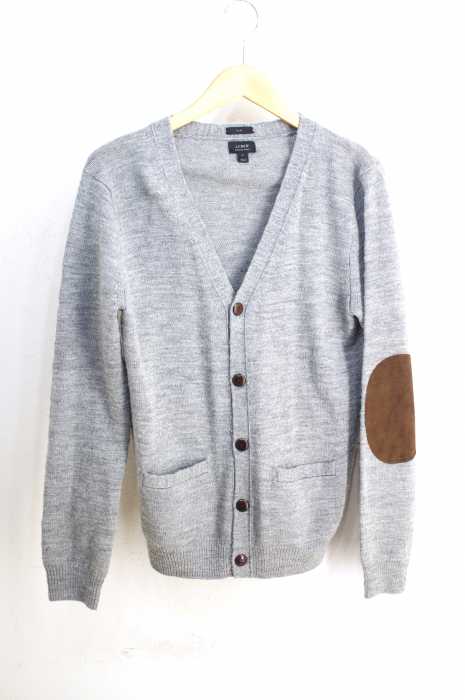 J.CREW（ジェイクルー） エルボーパッチメリノウールカーディガン レディース トップス