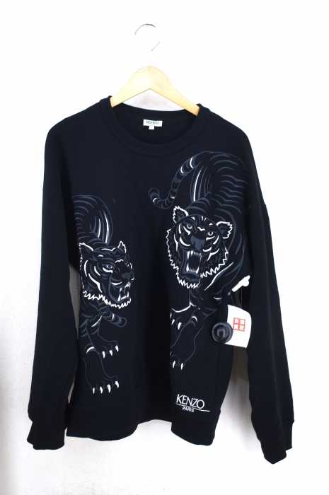 KENZO（ケンゾー） Double Tiger sweatshirt タイガー刺繍プルオーバースウェット メンズ トップス