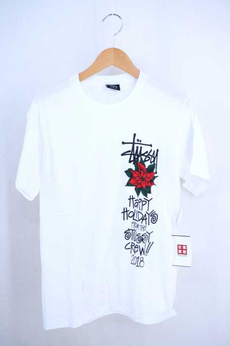 STUSSY （ステューシー） happy holidays 2018 プリントTシャツ レディース トップス