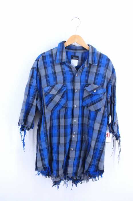 CODET(コデット) カットオフボタンチェックシャツ メンズ トップス