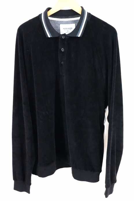 NOON GOONS （ヌーングーンズ） FELPA VELOUR SHIRT ベロアロングスリーブポロシャツ メンズ トップス