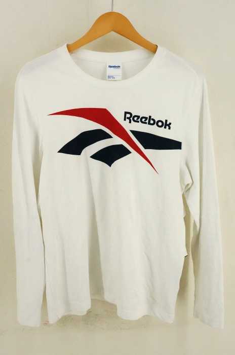 Reebok （リーボック） ロゴプリントラングスリーブTシャツ メンズ トップス