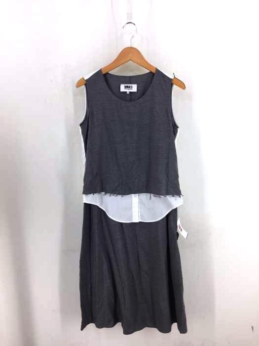 MM6 Maison Margiela(エムエムシックス メゾンマルジェラ) 16AW シャツドッキングノースリーブワンピース レディース ワンピース
