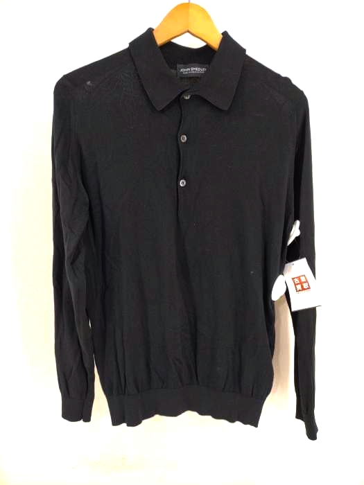 JOHN SMEDLEY（ジョンスメドレー） ハーフボタン コットンニットポロ メンズ トップス