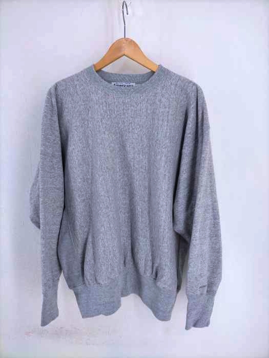 Americana（アメリカーナ） 21SS 裏毛バルキークルー硫化染め WHAT EVER ロゴスウェット レディース トップス