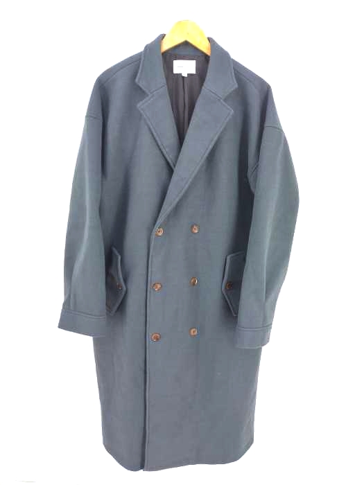 EMMA CLOTHES（エマクローズ） ビーバーメルトン オーバーサイズ ロングダブルチェスターコート メンズ アウター