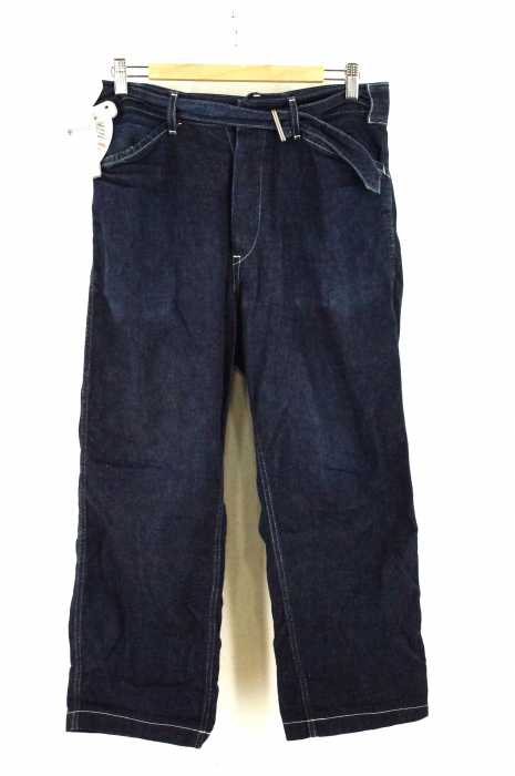 COMOLI (コモリ) 14AW ベルト付きテーパードデニムパンツ メンズ パンツ