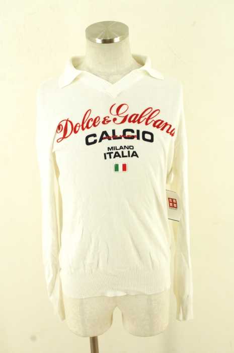 DOLCE&GABBANA (ドルチェアンドガッバーナ) Vネックカラーニット メンズ トップス
