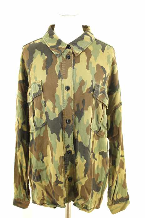 moussy （マウジー） カモフラ柄ミリタリーシャツ レディース トップス