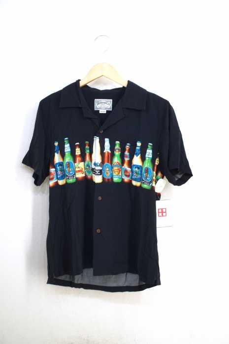 HOUSTON（ヒューストン） ビンデザイン半袖アロハシャツ メンズ トップス