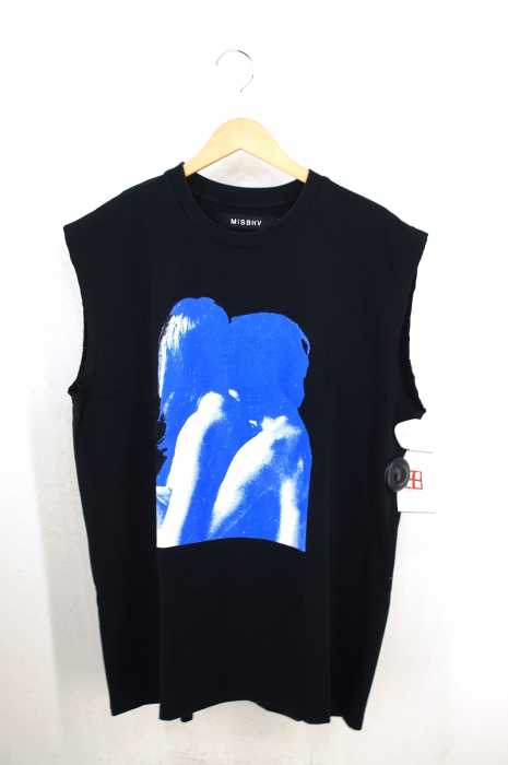 MISBHV（ミスビベイブ） カットオフノースリーブプリントTEE タンクトップ メンズ トップス