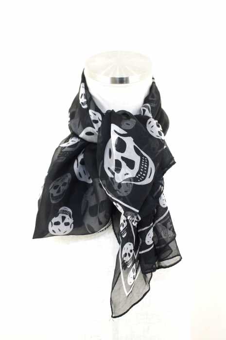 Alexander McQueen（アレキサンダーマックイーン） スカルプリント ストール レディース ファッション雑貨