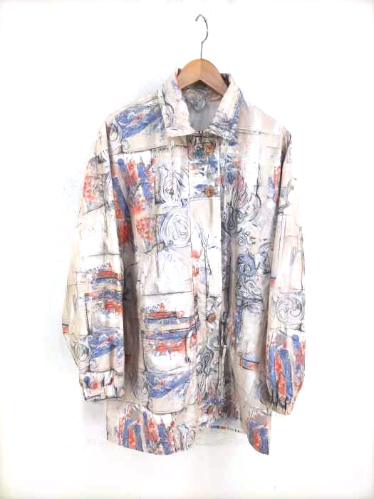 USED古着（ユーズドフルギ） 総柄ハーフコート レディース アウター