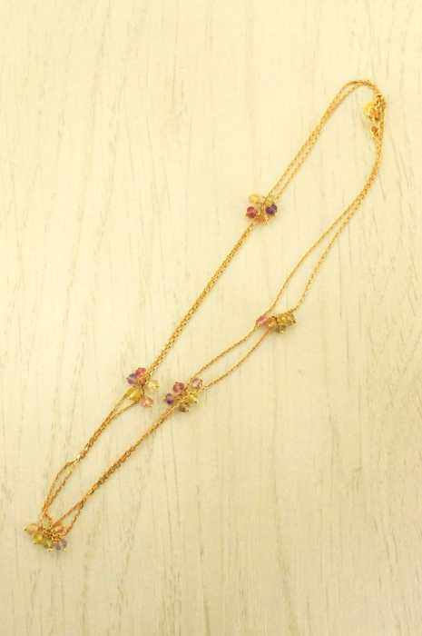 Sweet Pea (スウィートピー) 750ゴールド マルチストーンネックレス レディース アクセサリー