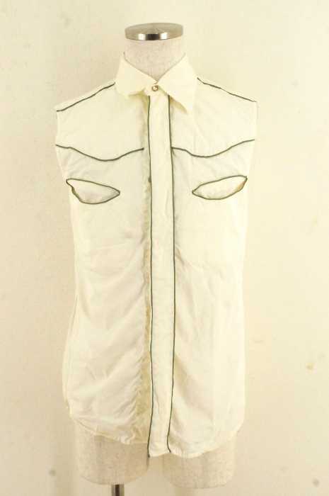 Maison Margiela (メゾンマルジェラ) ノースリーブスナップボタンシャツ メンズ トップス
