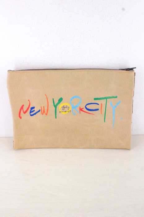 MATATABI NEW YORK CITYペーパークラッチバッグ メンズ ファッション雑貨