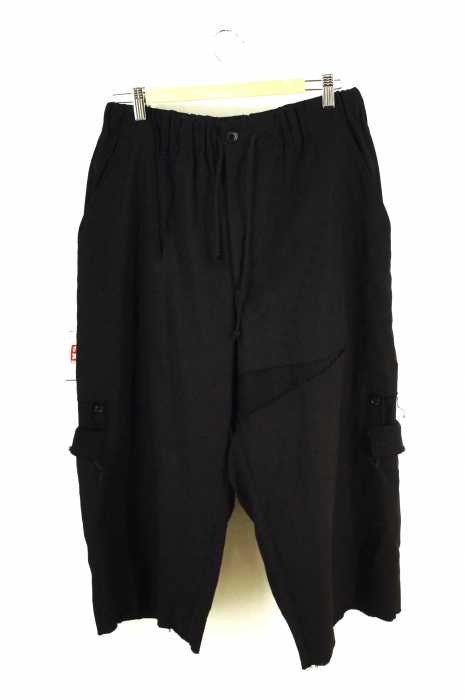Yohji Yamamoto POUR HOMME （ヨウジヤマモトプールオム） 15AW スラッシュカット多重レイヤードワイドパンツ メンズ パンツ