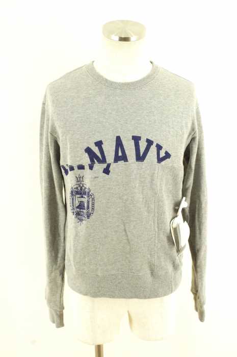 SASQUATCHfabrix. （サスクワァッチファブリックス） TWIST US NAVY SWEAT ロゴプリント メンズ トップス