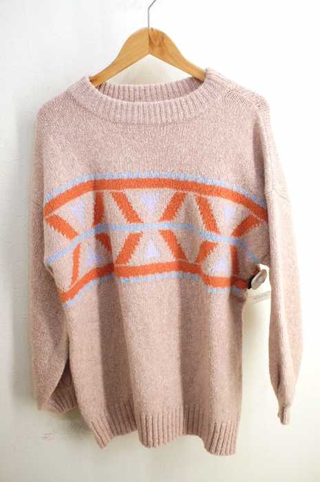 w closet （ダブルクローゼット） ノルディック柄ビッグニット レディース トップス
